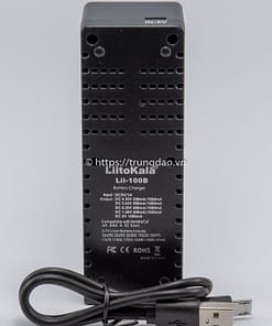 Bộ sạc pin LiitoKala Lii-100B (LiitoKala Lii-100B battery charger back-side)