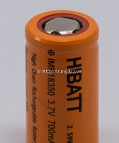Pin HIBATT IMR18350 3.7V 700mAh (HIBATT IMR18350 3.7V 700mAh battery vertical-side)