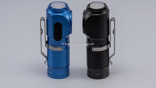 Đèn pin đội đầu Eagle Eye X1R màu xanh và đen (EagleEye X1R blue and black headlamp flashlight left-side)