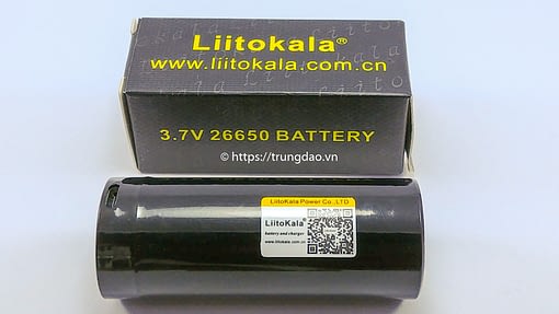 pin Liitokala 26650 5000mAh 3.7V cong sac micro usb